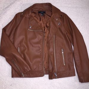 FOREVER 21 Brown Leather Jacket